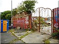 Entrance to former skate park