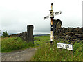 Roadsign at the junction of Otley Road and Heights Lane