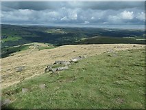 SD9724 : View north-west from Stoodley Pike monument by Christine Johnstone