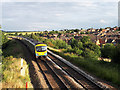 SE2730 : TransPennine train passing Cottingley by Stephen Craven