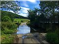 Ford and footbridge at Strefford, South Shropshire