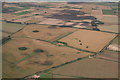 Features in fields near Heath Farm, Ropsley Heath: aerial 2020