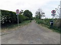 Kirby Lane eastwards from Sandy Lane