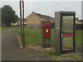 Post and telephone boxes at the end of Kings Road