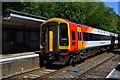 Southampton-bound train at Dean station