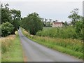 Straight road heading north east from Great Edstone