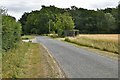 Peasenhall: Small wood in a large agricultural scene