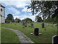 SU2786 : St Swithun, Compton Beauchamp: churchyard by Basher Eyre