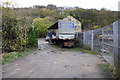 Lorry trailer on Damens Lane