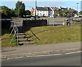 Steps access to a car park, Thornbury