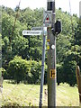 TG1218 : Signpost on Hall Road by Geographer