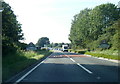 NY6325 : A66 at Kirkby Thore village boundary by Colin Pyle
