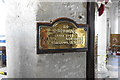 World War Two Memorial in Stanton All Saints church