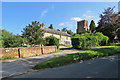 Helions Bumpstead: Upper House and the church tower