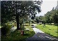 Flooded footpath in Island