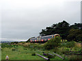 A train on the Cambrian Coast line