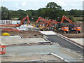 SO8853 : Construction plant, Whittington Walk, Worcester by Chris Allen