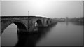 NT9952 : Berwick Bridge on a misty morning by habiloid