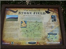 SK7448 : Stoke Field Battlefield, Information board by Alan Murray-Rust