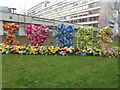 NHS floral tribute, St Thomas Hospital, Westminster Bridge Road