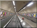 TQ2985 : Escalator, Kentish Town Station by Robin Sones
