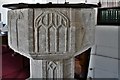 TM0179 : Blo' Norton, St. Andrew's Church: c14th font possibly recut in c17th by Michael Garlick