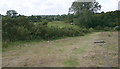 Flat country beside railway west of Harrietsham