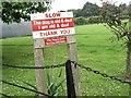 Notice at Pixford Fruit Farm