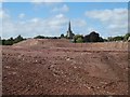 Site of Exeter Deaf Academy, cleared for construction of housing