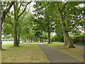 Avenue on the western side of Cross Flatts Park