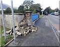 Flood damage to the Burren Bridge on Bryansford Avenue