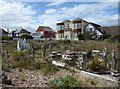 Gardens on the beach at Pevensey Bay