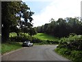 Sharp bend on Wrington Hill