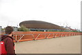 View of the Velodrome from the footbridge over the A12