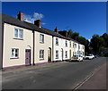 Row of houses on the north side of Four Ash Street, Usk