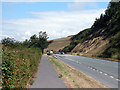 Lay-bye beside the A487 road