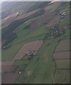 Horncastle Canal and Old River Bain near Haltham: aerial 2020