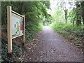 ST4255 : Strawberry Line path near Axbridge by Malc McDonald