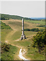 SZ0281 : Swanage Water Project Obelisk by Tim Marshall