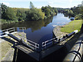 SE3419 : View downstream from Fall Ing lock by Stephen Craven