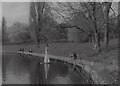 Model boating pond, Hampstead Heath, 1981