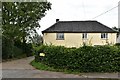 Coney Weston, The Street: Detached house and entrance to The Drift