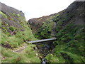 Footbridge on the coast path north of Newport Sands