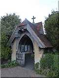 SU7886 : St Mary, Hambleden: lych gate by Basher Eyre