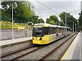 Manchester Metrolink tram at West Didsbury tram stop