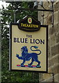 Sign for the Blue Lion Inn, East Witton