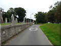 Road beside Rathen Kirk