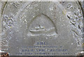 TM5393 : Headstone of James Larkman, Drifterman (detail) by Adrian S Pye
