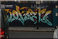 TQ3182 : View of a mural on a construction hoarding on Goswell Road #3 by Robert Lamb