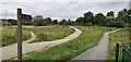 Paths across site of Market Weighton station